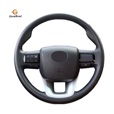 Дело/роскошная крышка руля автомобиля Leatherette для Тойота Fortuner 2016-2017-2018 выполненного на заказ